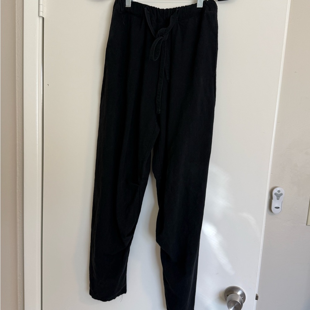 Black Joggers/martial arts pants, elastic waist, used for Kung Fu or Tai Chi.